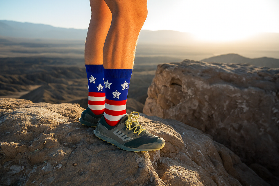 USA Red, White, and Blue Volleyball Crew Socks